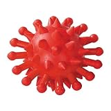 Zanies Hard Rubber Star Explosion Med Red