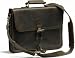 A Leather Dark Coffee Brown Laptop Sleeve, Case, or Bag "They'll Fight Over When You're Dead" (Medium)