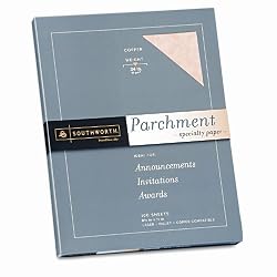 Southworth Colors + Textures Fine Parchment Paper, 24#, 8.5 x 11Inches Inches, Copper, 100 per Pack (P894CK)