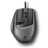 Logitech G9x Laser Mouse Souris filaire Haute pr�cision et rapidit� Deux modes de d�filement -Coques interchangeables Syst�me de r�glage du poids Noirpar Logitech