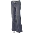 Forever 21 Cuffed Hem Wide Flare Distressed Jeans