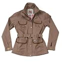 Puffa Newton Womens Country Utility Jacket in Brown size Large