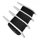 Chrome Plated ABS Plastic Air Flow Intake Hood Vent Mesh Grille Kit For Nissan Race... by Astra Security