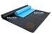 84 X 36 X 1/4 Extra Wide, Extra Long, Extra Thick Black Yoga Pilates Mat