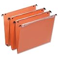 Esselte 21633 Bo�te de 25 dossiers suspendus en kraft Orange pour tiroir Dual fond de 30mm