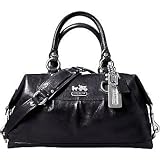 Coach Madison Leather Sabrina Duffle Bag Purse Tote 12937 Black