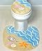 Seashell Beach Toilet Seat Cover & Rug Mat Bathroom