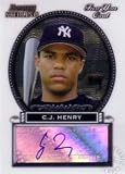 シージェイ・ヘンリー C.J. Henry 2005 Bowman Sterling First Year Card Autograph (MLBカード)