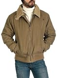 Mens Bomber Style Zip-Front Jacket