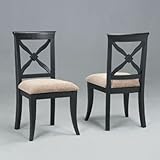 Set of 2 Masterpiece Antique Black Game Chairs