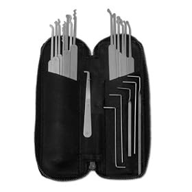 Lock Picking Set C2010 22 Piece Slimline Lock Pick Set with FREE Easy Picking Booklet