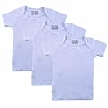 Luvable Friends 3-Pack Slip-on Baby Shirts-White - 18 Months