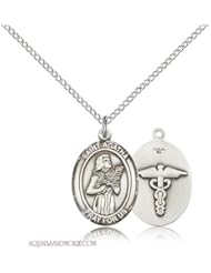 St. Agatha Nurse Medium Sterling Silver Medal