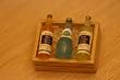 Miniature Wood Crate filled with Ice and 3 Bottles