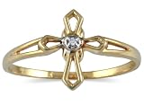 .05 Carat Diamond Promise Ring in 10K Yellow Gold