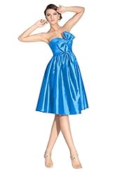 Strapless Cocktail Taffeta Ruched Homecoming Dress/Prom Dress/Party Dress/Wedding Dress 