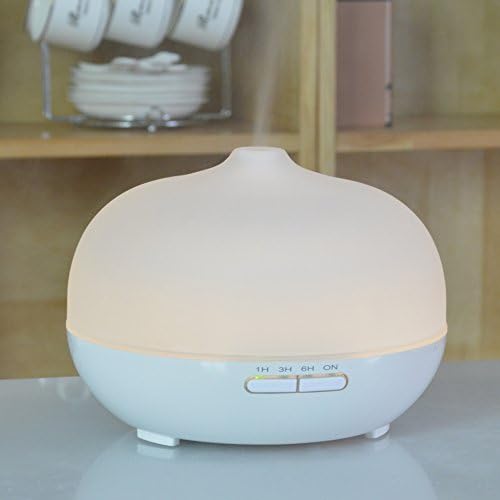 Ccaravan 1518P Aroma Diffuser 300ml 12W 40 Sqm Aromatherapy Area 7 LED Colorful Lights 4 Timer setting Waterless Auto Shut-off for Home Office Bedroom Room