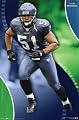 Seattle Seahawks (Lofa Tatupu) Sports Poster Print - 24" X 36"
