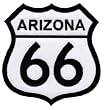 Route 66 Arizona Embroidered Patch Iron-On Highway Road Sign Biker Emblem