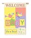 Welcome Baby Regular Size Applique Flag