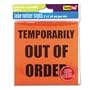 RTG29003 SIGN,TAKE-NTC,5X5,OUT-OF-ORD,50PK