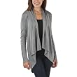 Mossimo® Black: Women's Drape Front Cocoon Cardigan Sweater - Medium Heather Grey