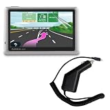Premium Clear Crystal Screen Protector + Car Charger for Garmin n¨¹vi 1450/1450LMT 5-Inch Portable GPS Navigator