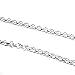 12 inches .925 Sterling Silver Bead 2mm Flat Dc Round Ring Link Cable Footage Chain/Findings/Bright