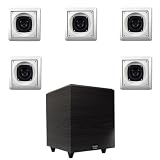Acoustic Audio AS6S Home Surround Sound System w/5-4" Speakers & 10" Sub