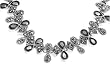 Silver Marcasite Necklaces, Size: 16 inches Silver Marcasite Necklaces, Size: 16 inches