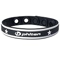 Phiten Sport Type Bracelet, Black/White