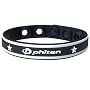 Phiten Sport Type Bracelet, Black/White