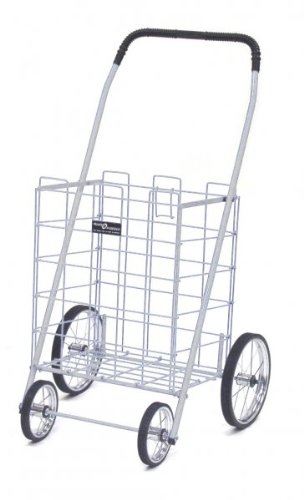 White Folding Grocery & Laundry Cart