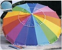 Rainbow 8' Beach Umbrella with Carry Bag - Towa Umbrella