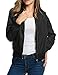 HOTOUCH Womens Classic Quilted Jacket Short Bomber Jacket Coat