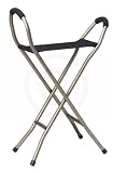 Amazing Folding Cane with Sling Seat - Quad Cane and Portable Seat - Convenient!