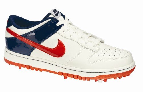Nike Men's Dunk NG Golf Shoes (Medium) (15 D(M), Sail/Team Orange-Blackened Blue)