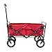 Mac Sports Collapsible Folding Outdoor Utility Wagon, Red