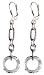 Cosmic Ring Clear Dangle Earrings