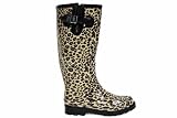 Womens Leopard Wellies Wellington Boots