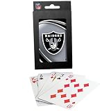 Oakland Raiders Team Logo Vortex Design Playing Cards
