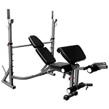 Bayou Fitness E-Series Olympic Weight Bench with Leg Extension and Preacher Curl Attachment