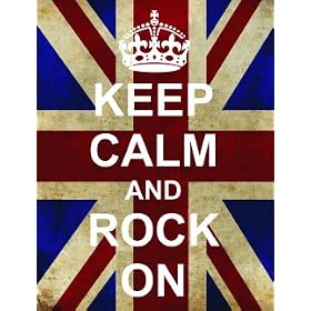 S2513 KEEP CALM AND ROCK ON FUNNY WW2 UNION JACK KEEP CALM AND CARRY ON RANGE METAL ADVERTISING WALL SIGN