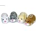 Zhu Zhu Pets Set of 4 Hamster Toys Squiggles, Num Nums, Chunk & Pipsqueak