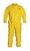 Dupont QC125BYL2X001200 BR Coverall with Coverall, Elastic Wrists and Ankles, XX-Large, Yellow (Pack of 12)