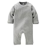 Printstar(プリントスター) | 202-BLR ベビーロングロンパス 5.6oz 杢グレー 80cm