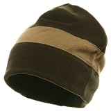 Two Tone Fleece Winter Beanie - Olive Khaki W28S27B
