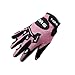 TMS Youth Kids White Pink Butterfly Dirt Bike ATV Motocross Off-road Helmet DOT with Goggles and Gloves (Small)