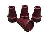 4 Purple Ferrule/Suction Cap 16mm with Steel Reinforcement for Kowsky Crutches