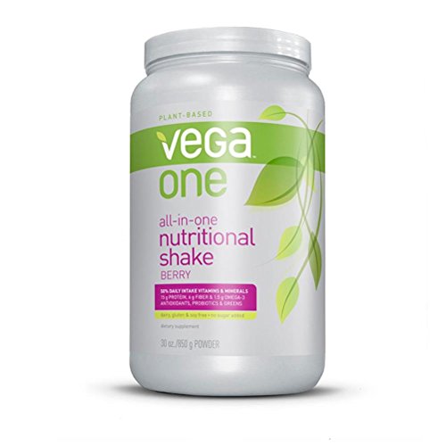 Vega One All-in-One Nutritional Shake, Berry, Large Tub, 30oz Vega One All-in-One Nutritional Shake, Berry, Large Tub, 30oz